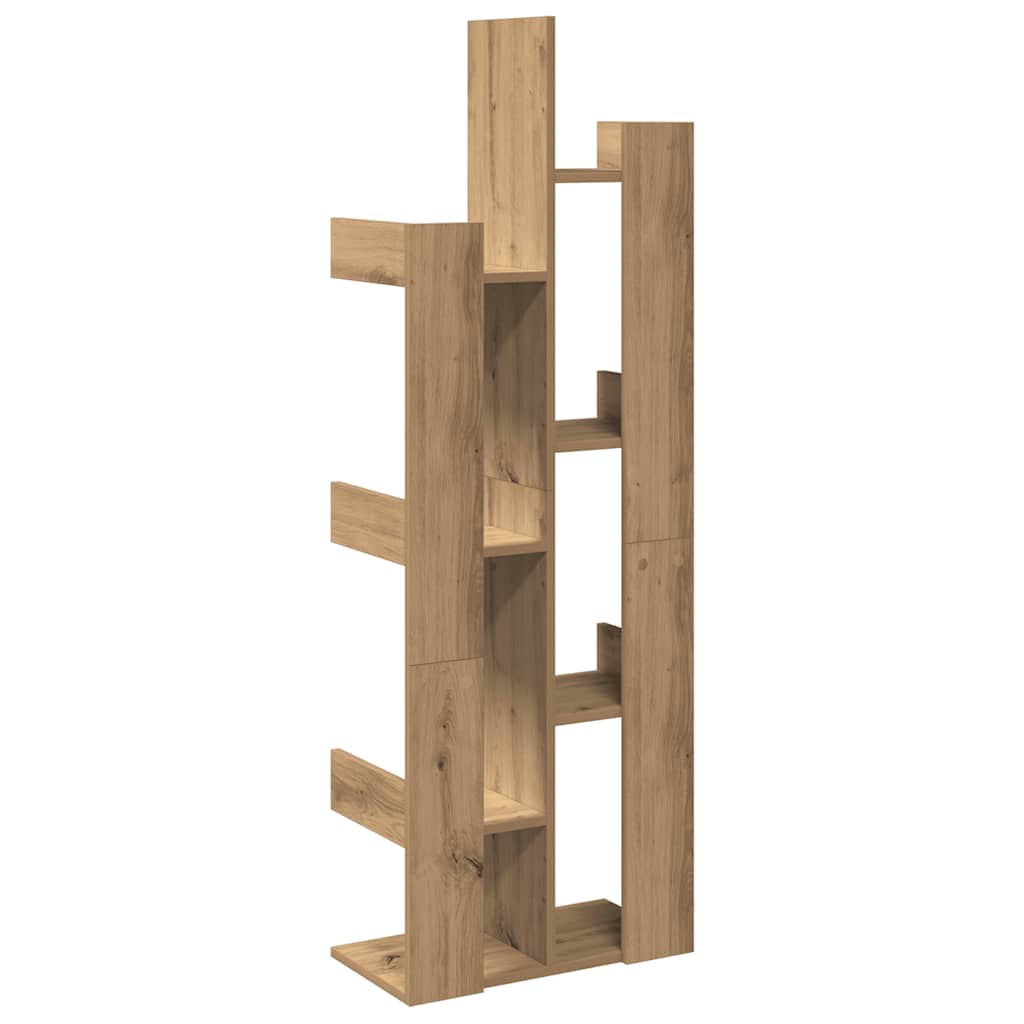 bogskab 48x25,5x140 cm spånplade artisan eg