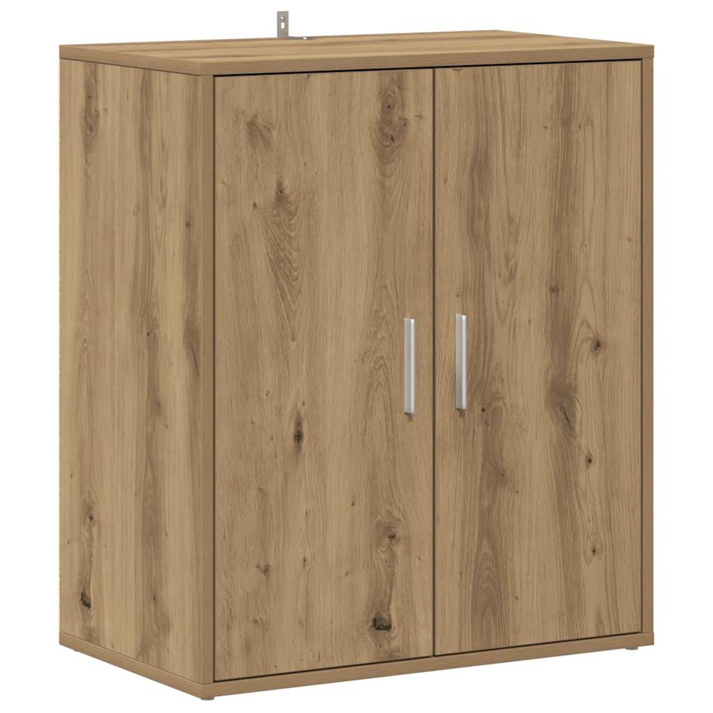 skoskab 60x35x70 cm konstrueret træ kunsteg