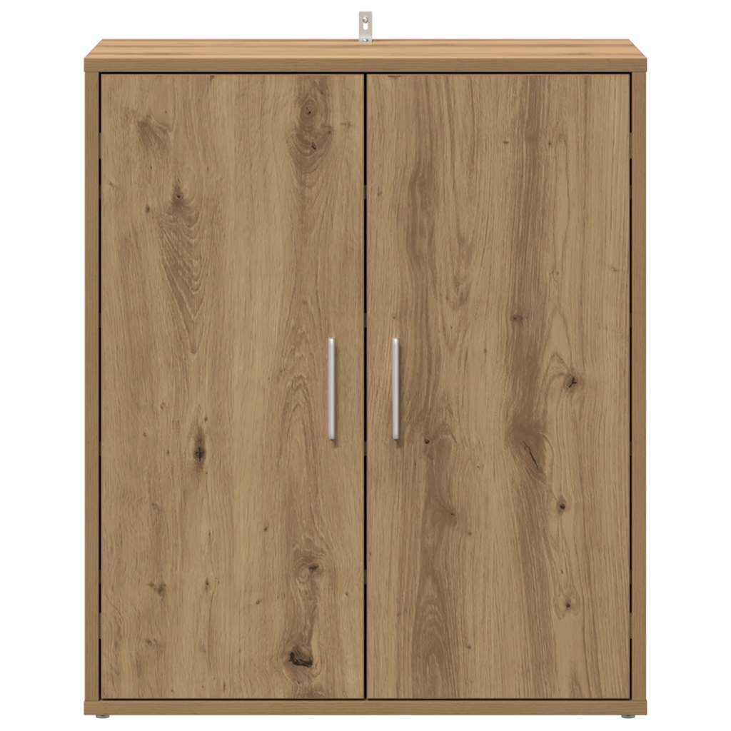 skoskab 60x35x70 cm konstrueret træ kunsteg