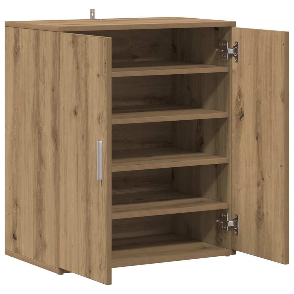 skoskab 60x35x70 cm konstrueret træ kunsteg