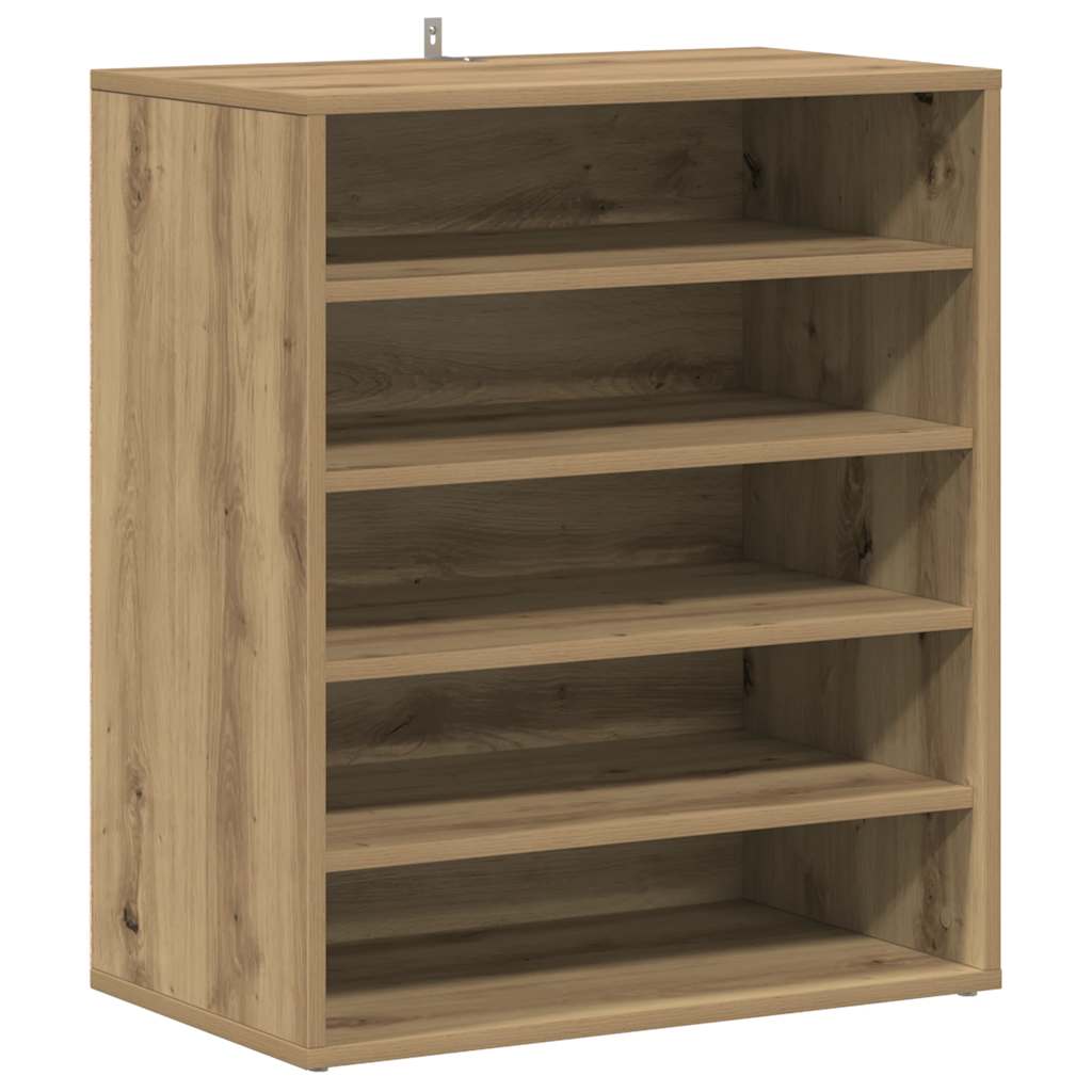 skoskab 60x35x70 cm konstrueret træ kunsteg