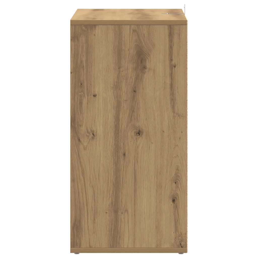 skoskab 60x35x70 cm konstrueret træ kunsteg