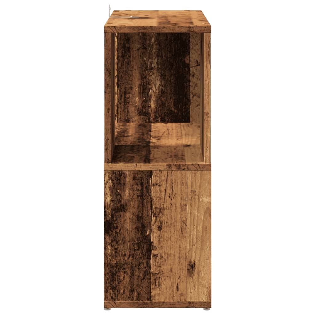 bogreol 60x24x63 cm konstrueret træ antikt træ