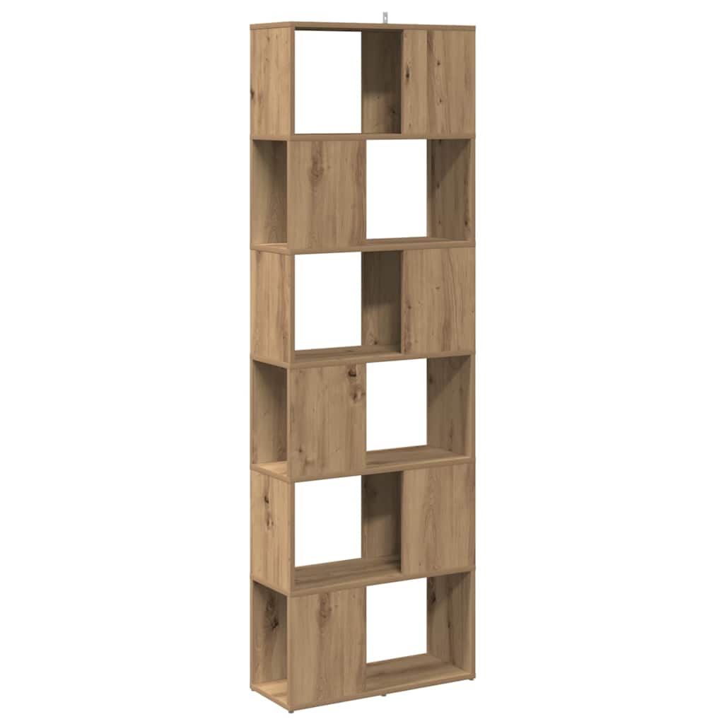 bogreol/rumdeler 60x24x186 cm kunsteg