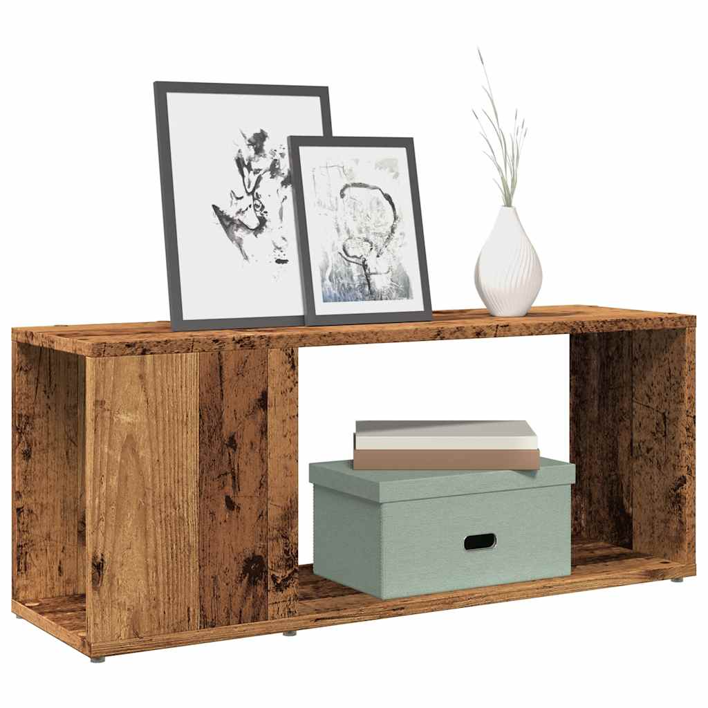tv-bord 80x24x32 cm konstrueret træ antikt træ