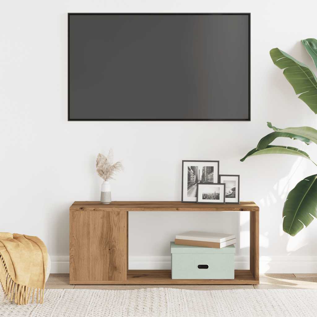 tv-bord 80x24x32 cm konstrueret træ kunsteg