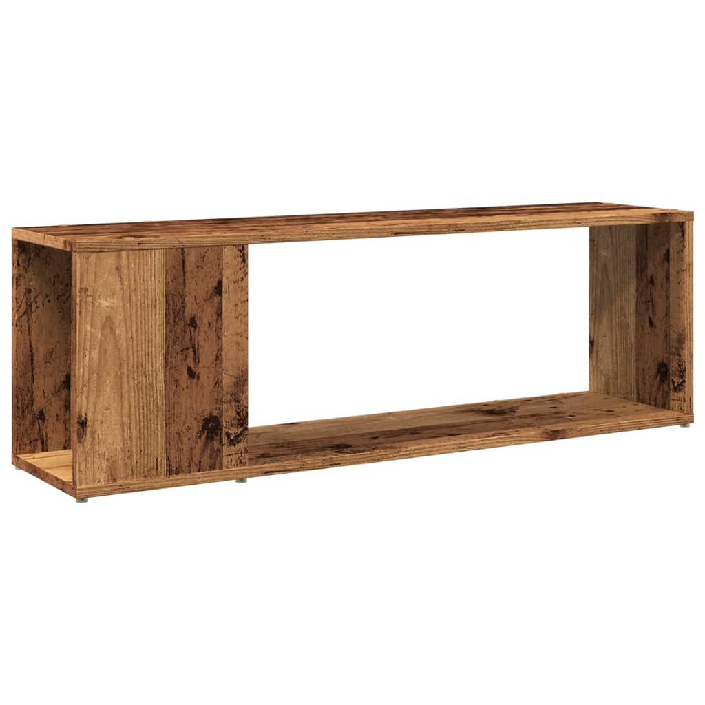 tv-bord 100x24x32 cm konstrueret træ antikt trælook
