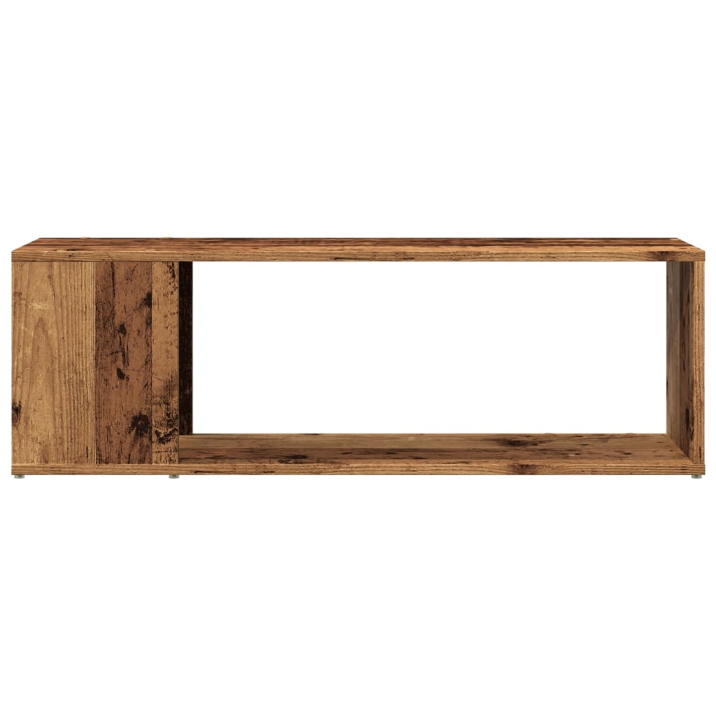 tv-bord 100x24x32 cm konstrueret træ antikt trælook