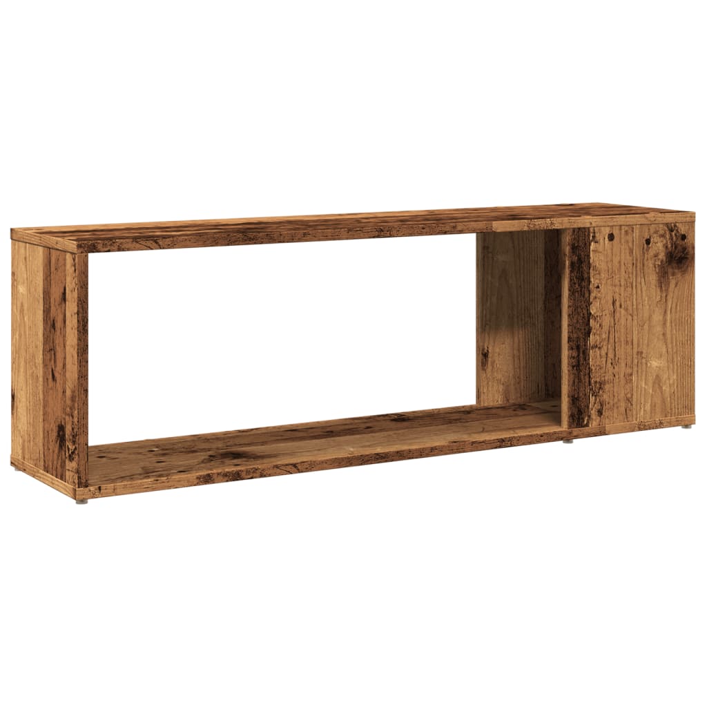 tv-bord 100x24x32 cm konstrueret træ antikt trælook