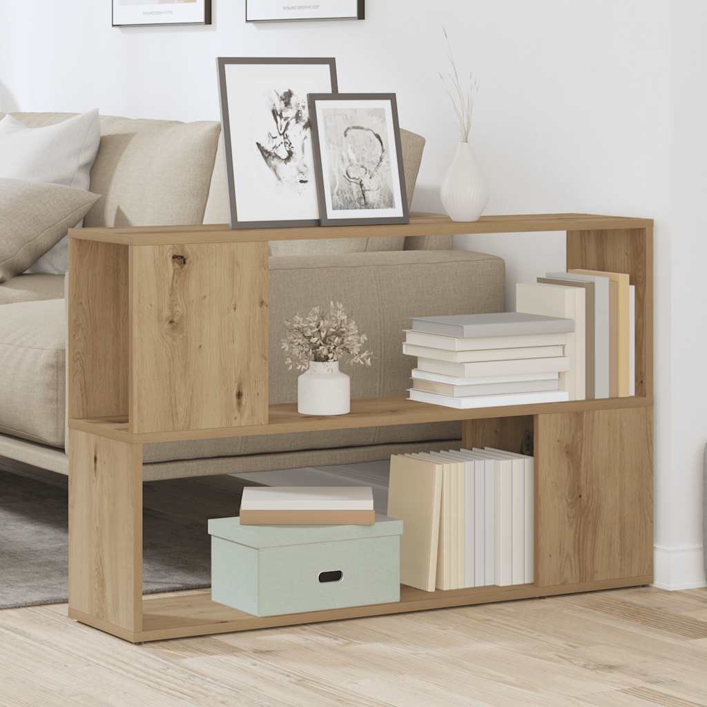 bogreol 100x24x63 cm konstrueret træ kunsteg