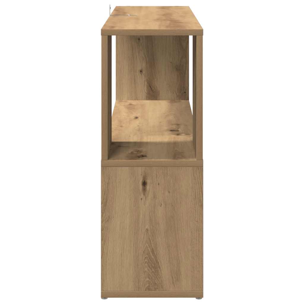 bogreol 100x24x63 cm konstrueret træ kunsteg
