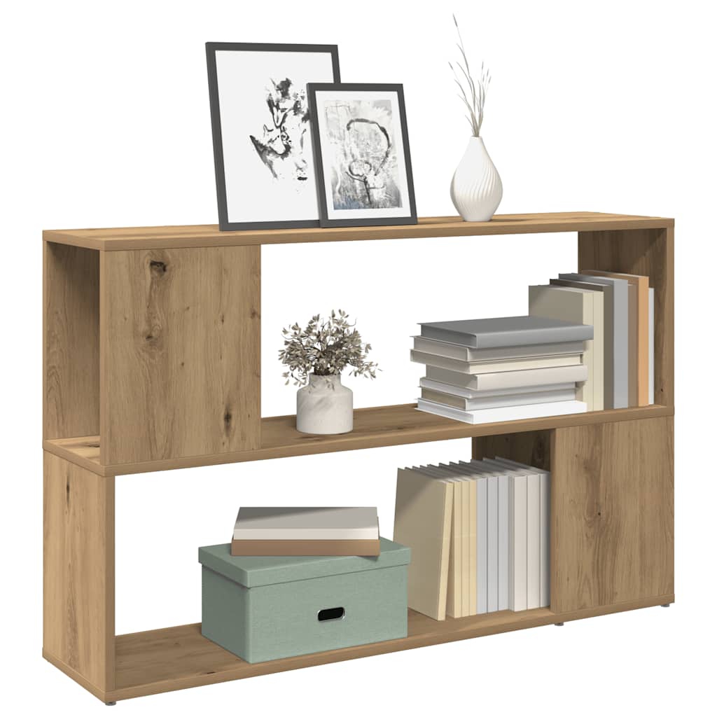 bogreol 100x24x63 cm konstrueret træ kunsteg