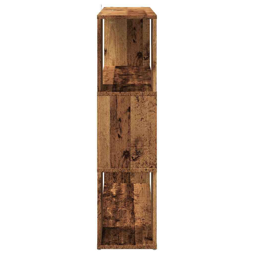bogreol/rumdeler 100x24x94 cm antikt træ