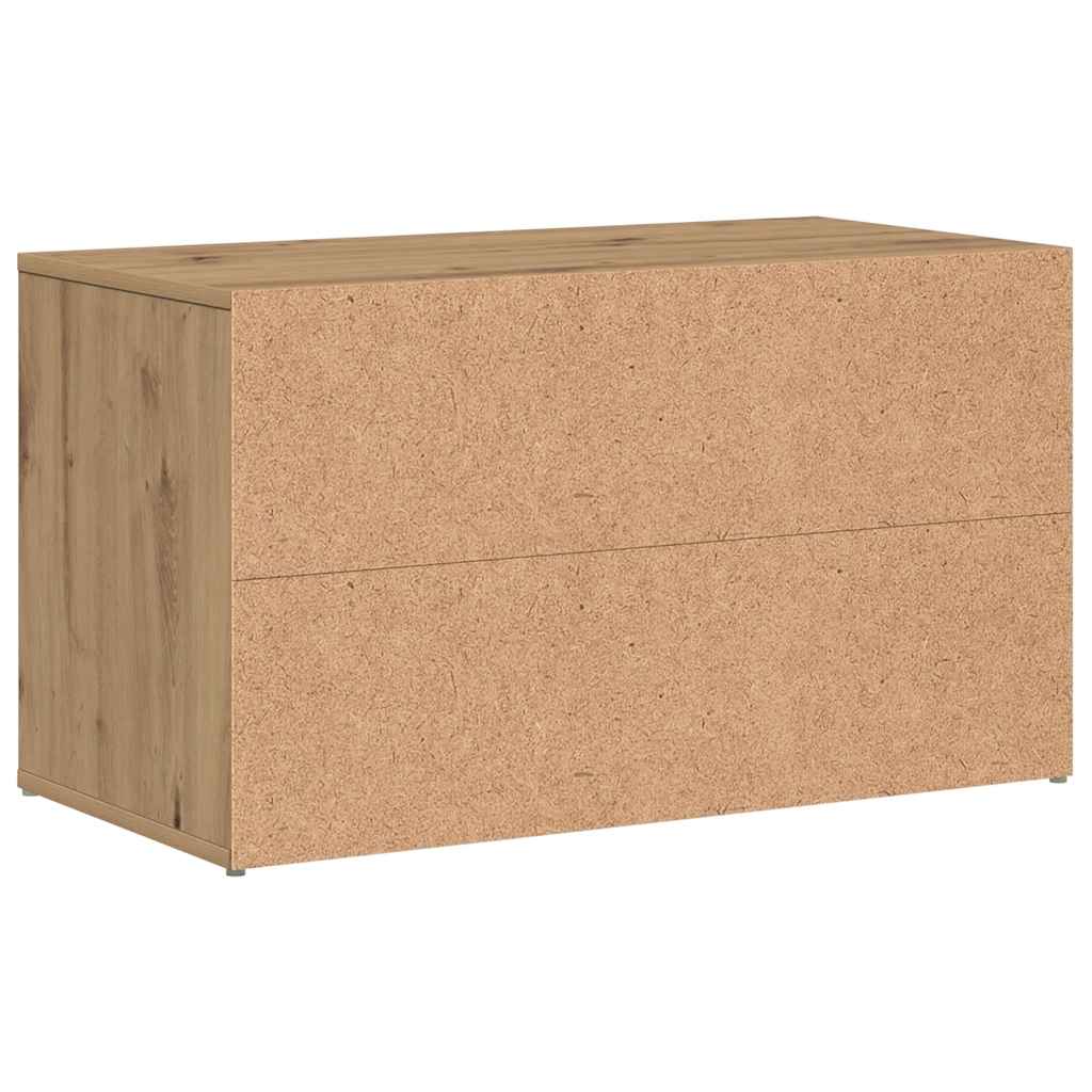 entrébænk 80x40x45 cm spånplade artisan eg
