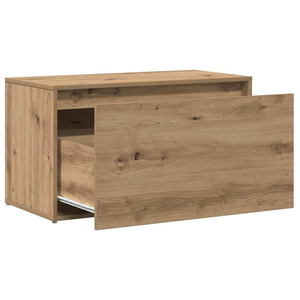 entrébænk 80x40x45 cm spånplade artisan eg