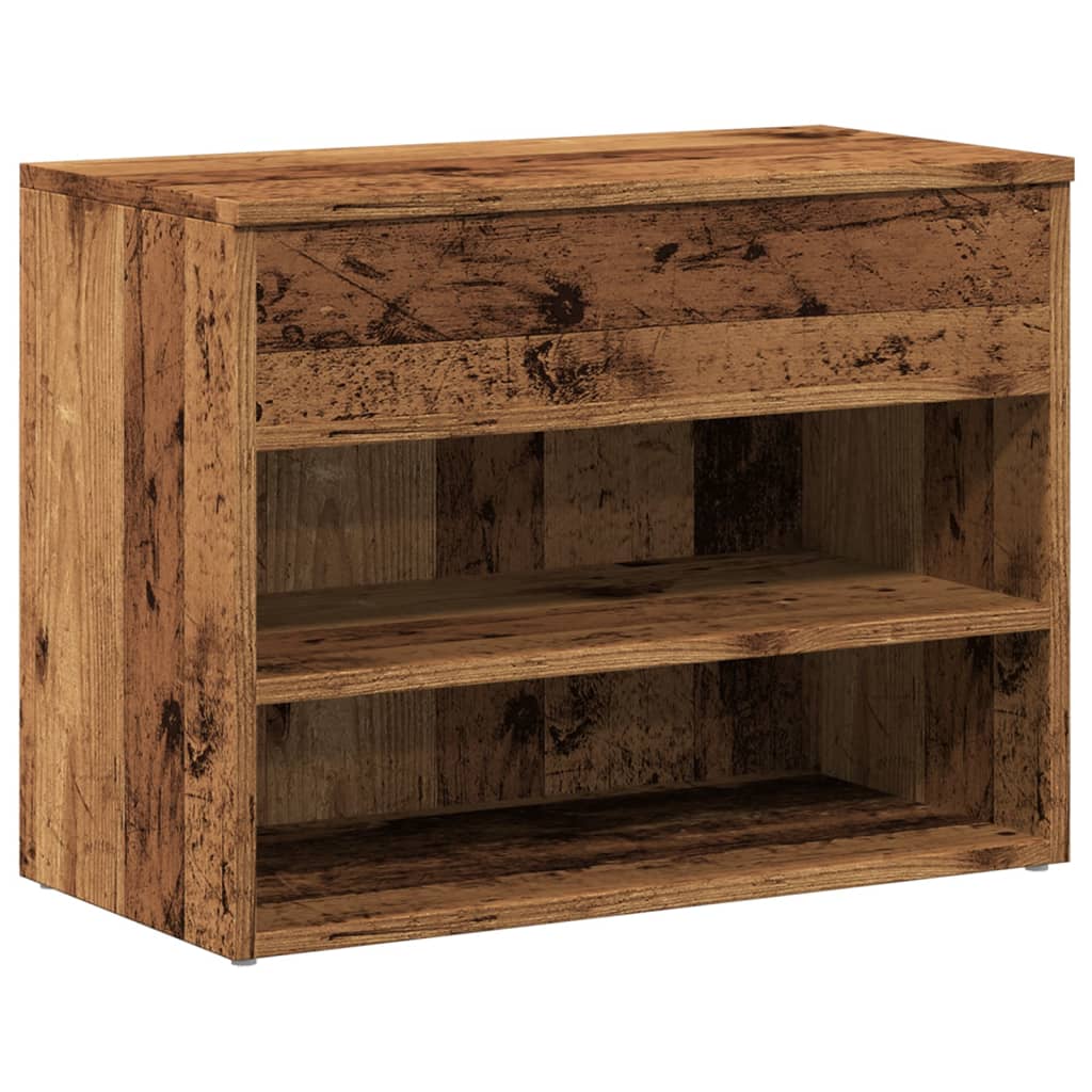 skoreol 60x30x45 cm konstrueret træ antikt træ