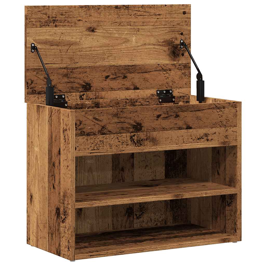 skoreol 60x30x45 cm konstrueret træ antikt træ