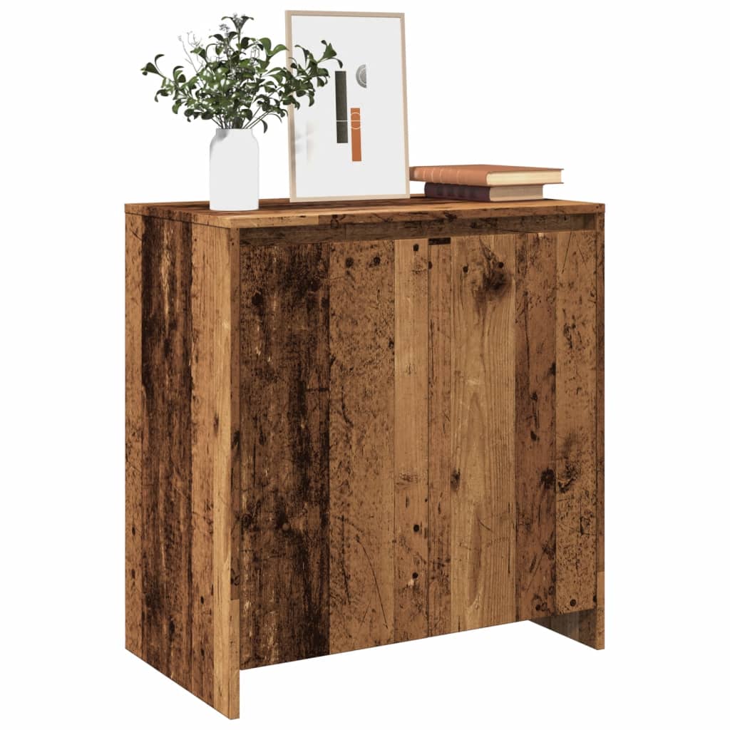 skænk 70x41x75 cm konstrueret træ antikt trælook