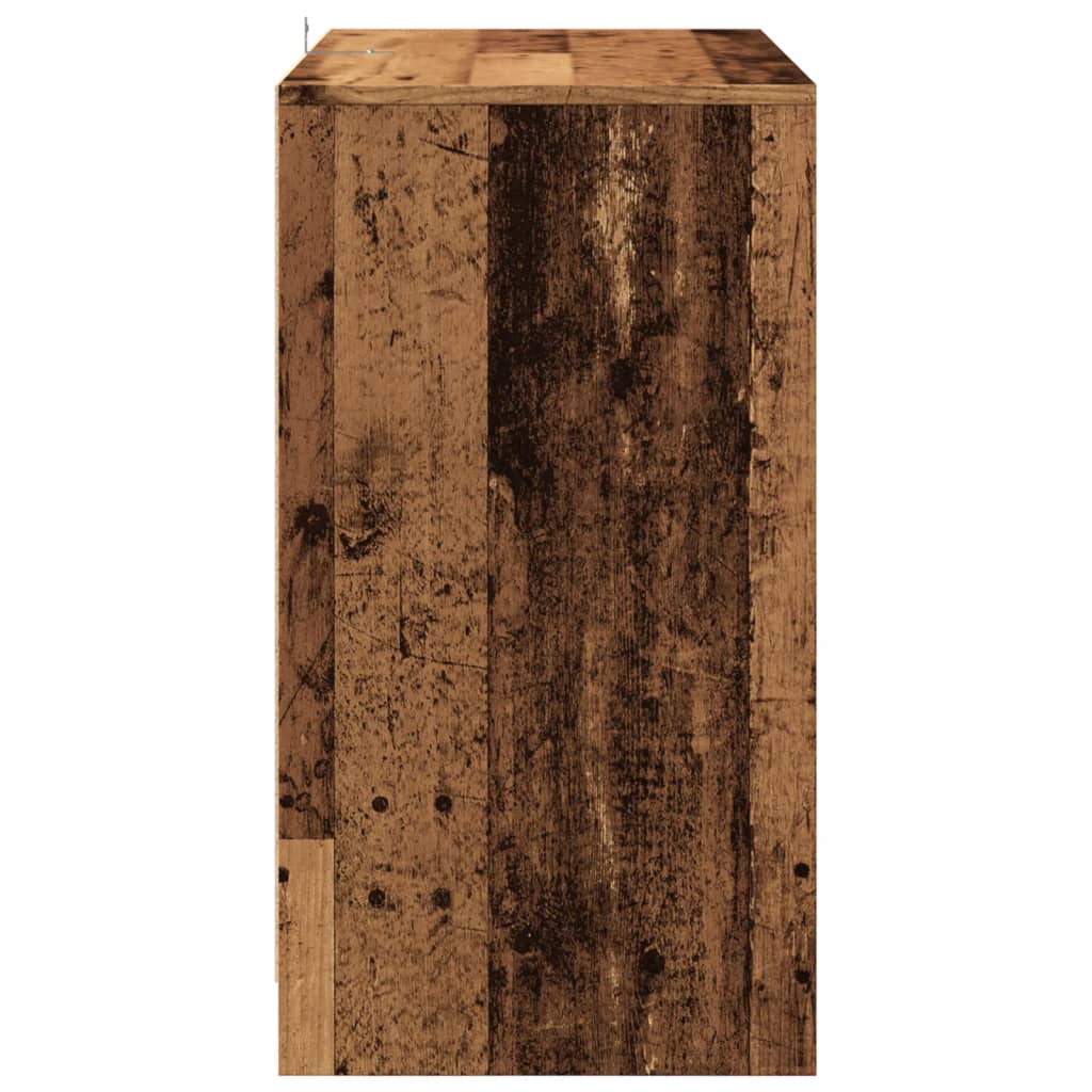 skænk 70x41x75 cm konstrueret træ antikt trælook