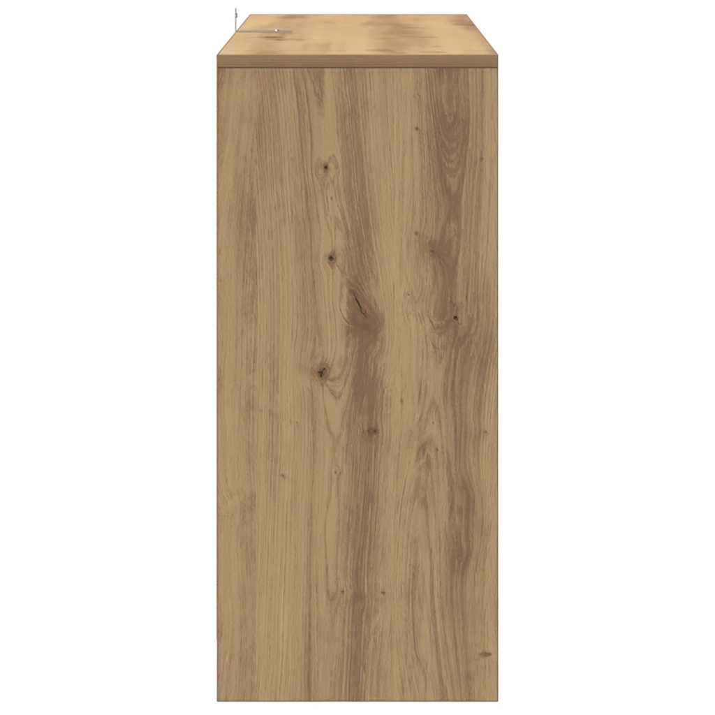 skænk 102x33x75 cm konstrueret træ kunsteg