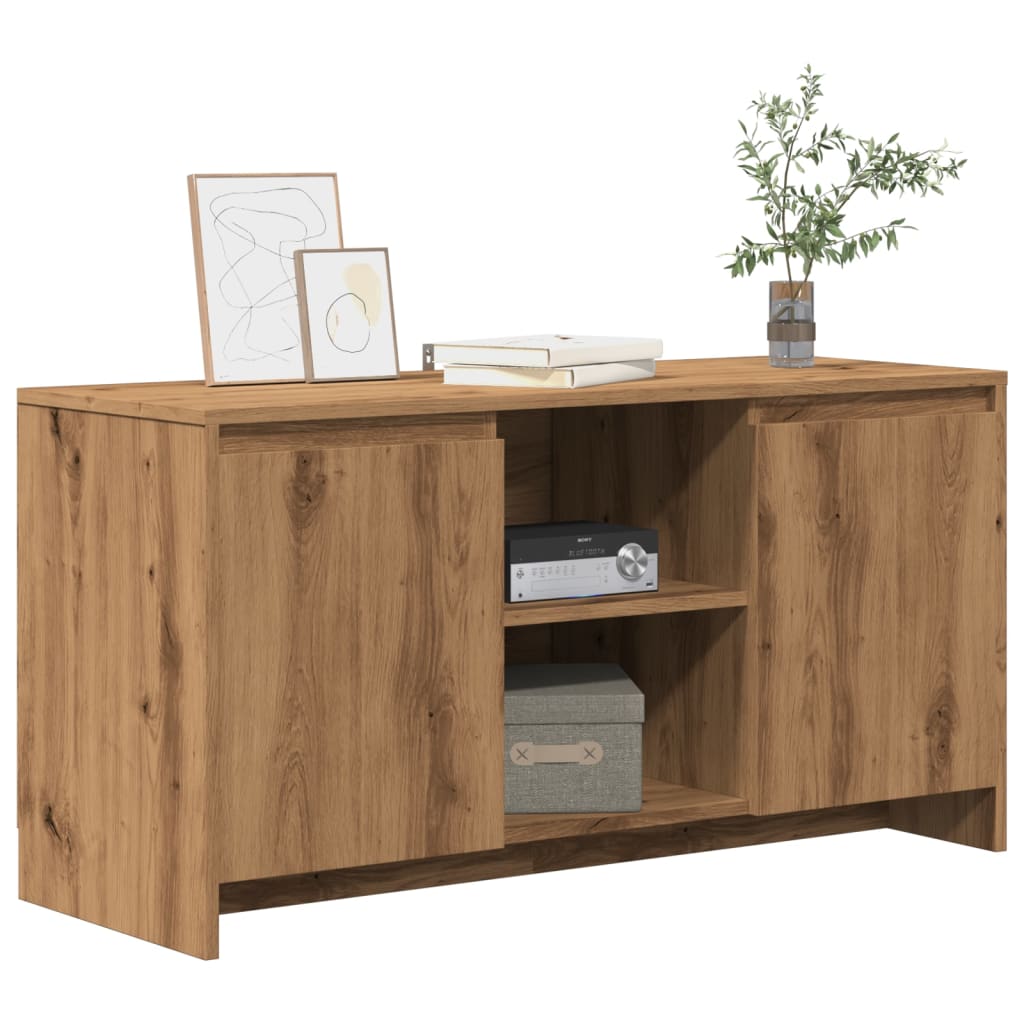tv-bord 102x37,5x52,5 cm konstrueret træ kunsteg