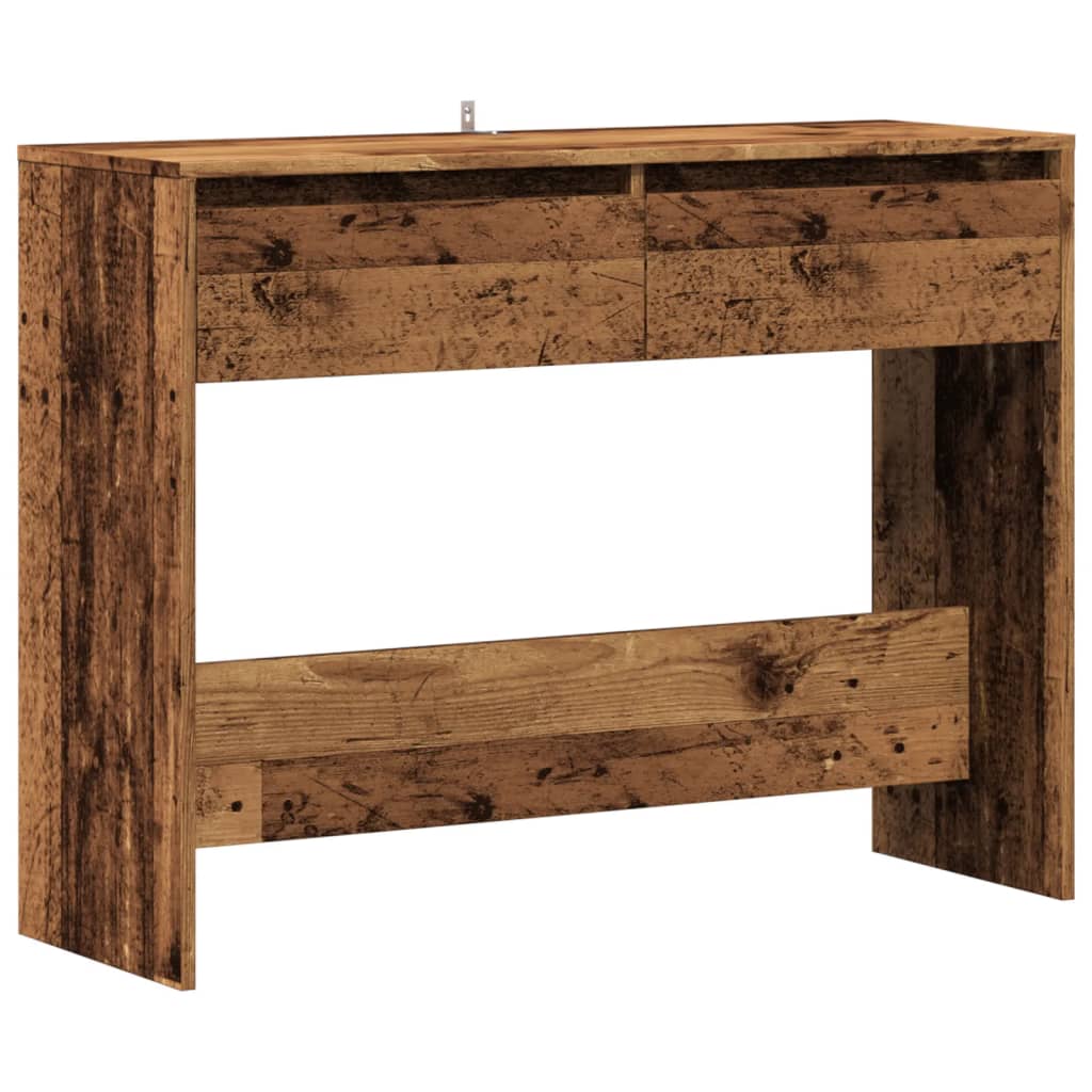 konsolbord 100x35x76,5 cm konstrueret træ antikt træ