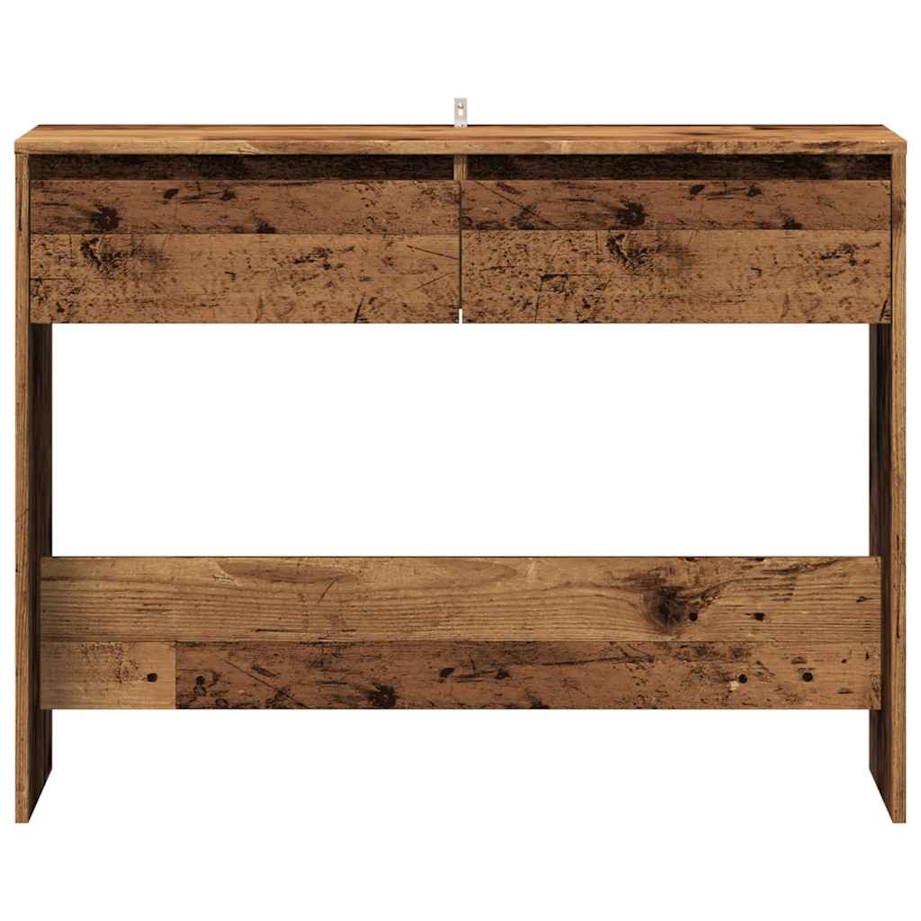 konsolbord 100x35x76,5 cm konstrueret træ antikt træ