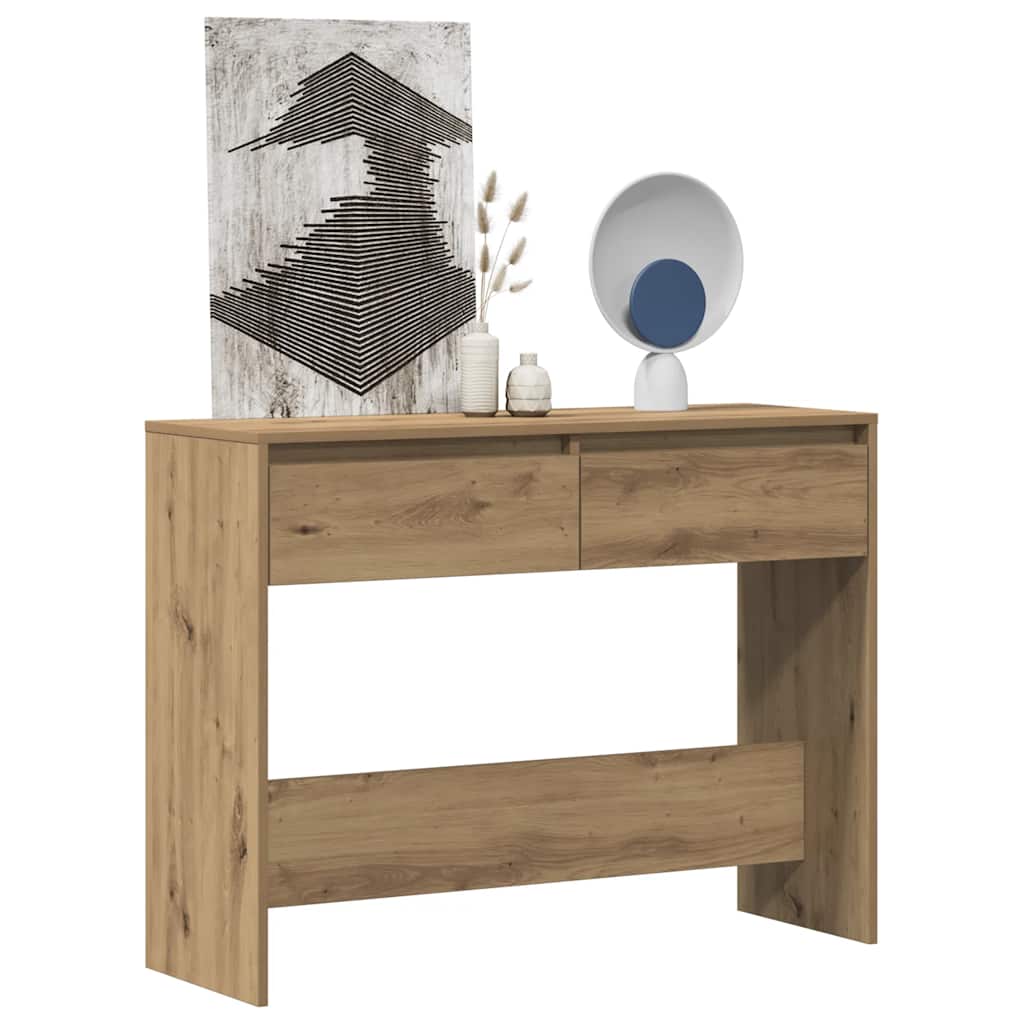 konsolbord 100x35x76,5 cm konstrueret træ kunsteg