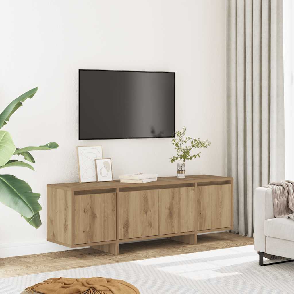 tv-bord 120x30x40,5 cm konstrueret træ kunsteg