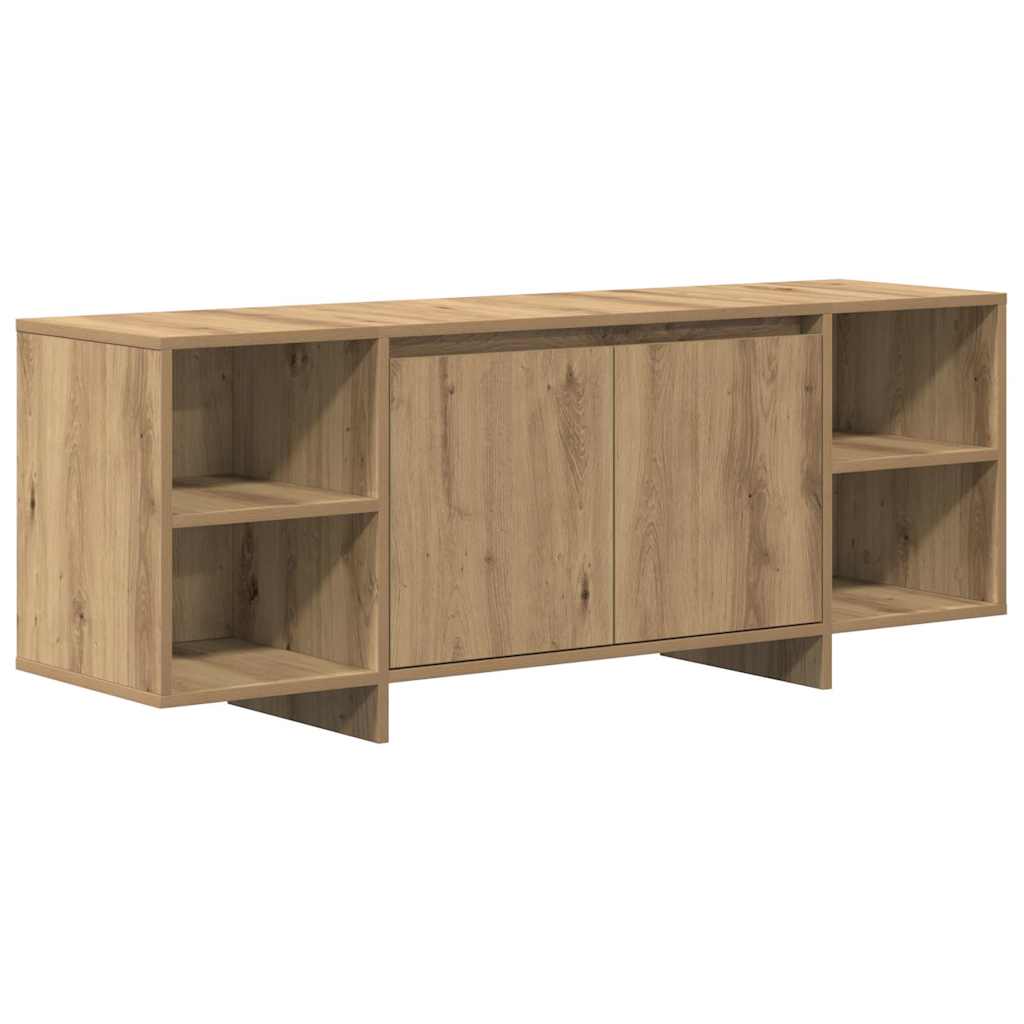 tv-bord 130x35x50 cm konstrueret træ kunsteg