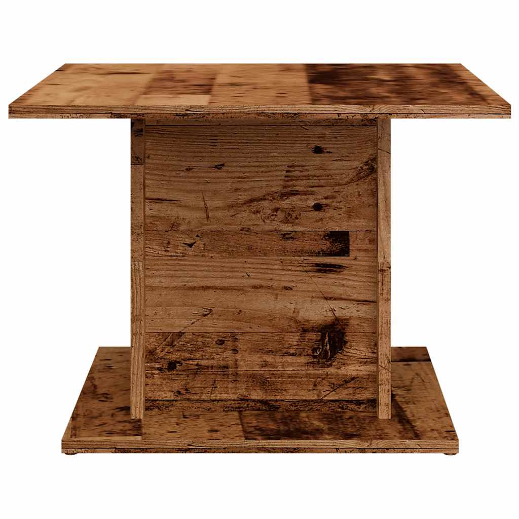 sofabord 55,5x55,5x40 cm konstrueret træ antikt trælook