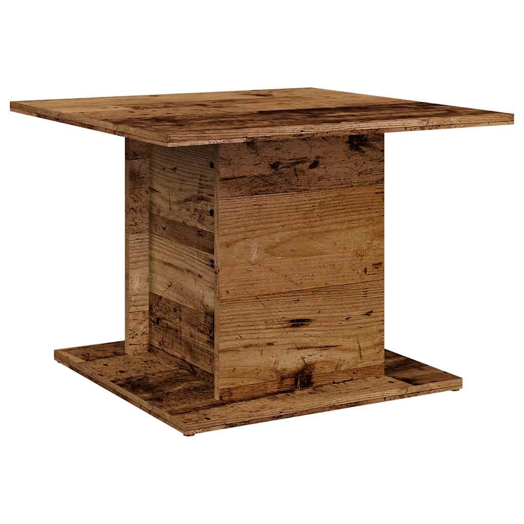 sofabord 55,5x55,5x40 cm konstrueret træ antikt trælook