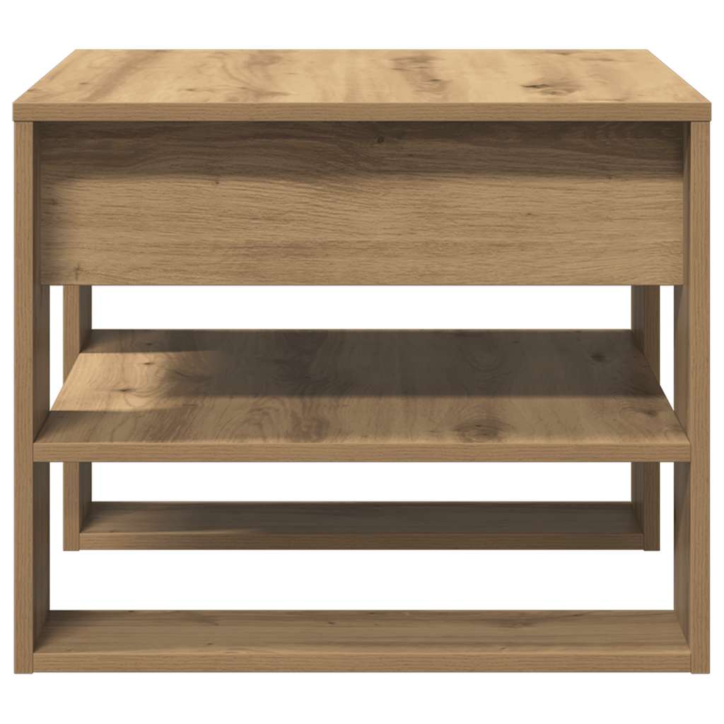 sofabord 55,5x55x45 cm konstrueret træ kunsteg