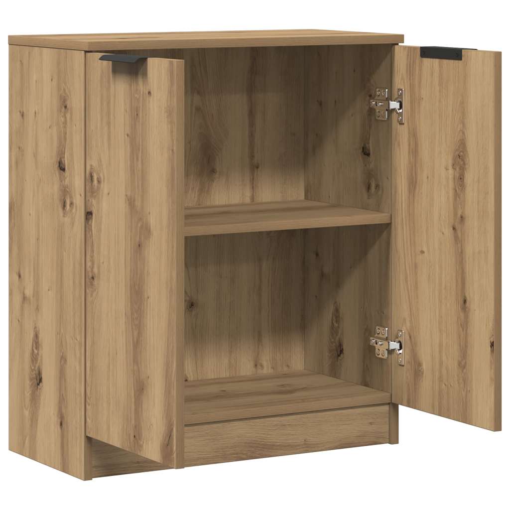skænk 60x30x70 cm konstrueret træ kunsteg