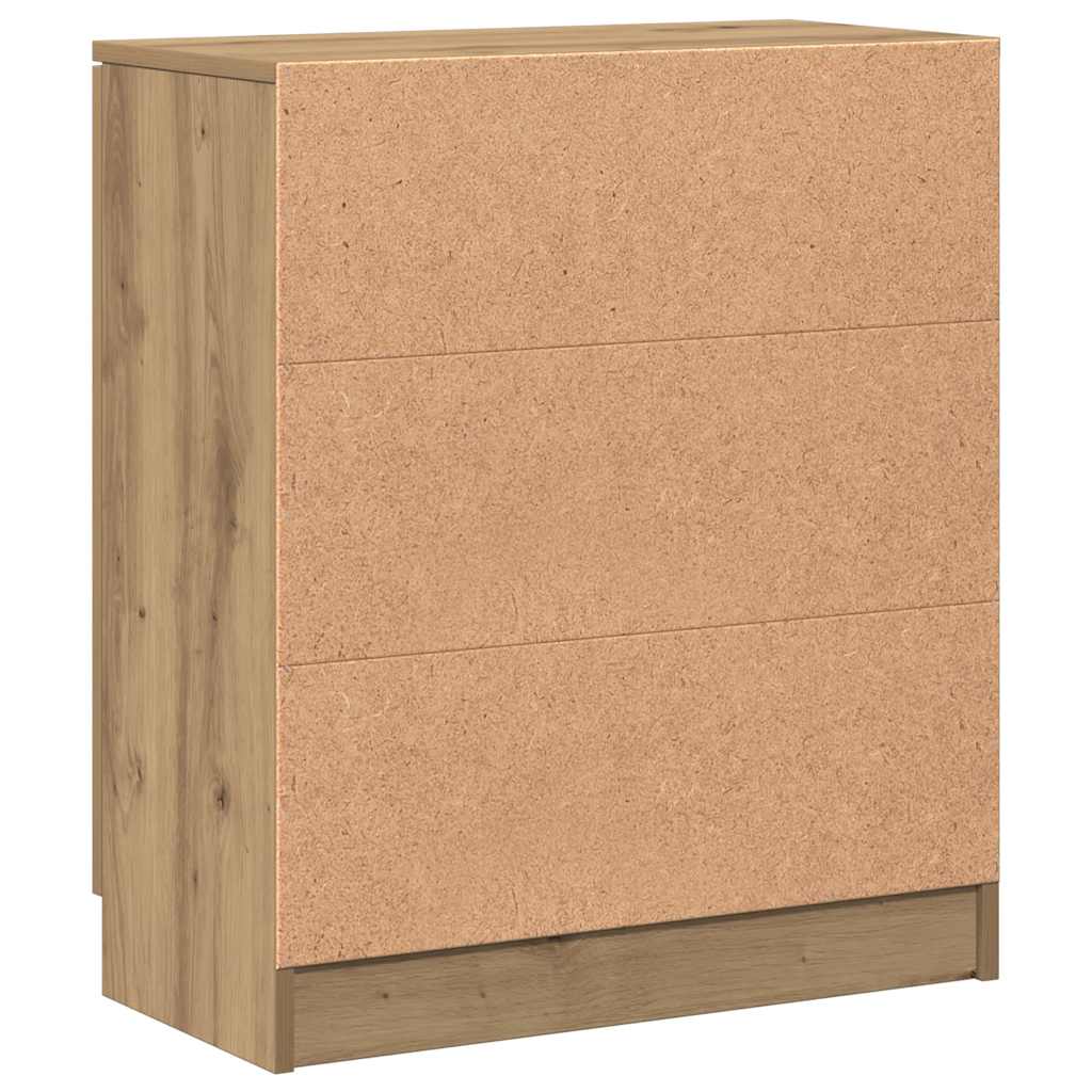 skænk 60x30x70 cm konstrueret træ kunsteg