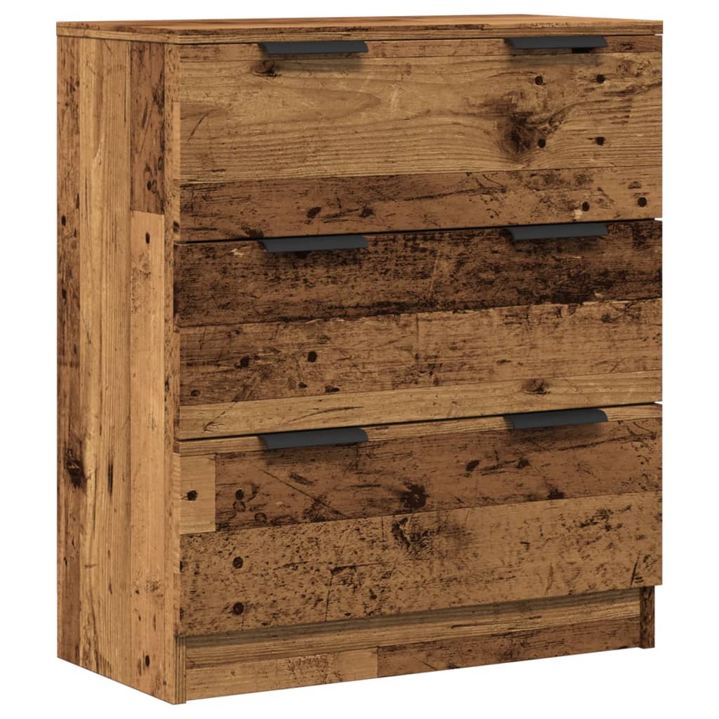 skænk 60x30x70 cm konstrueret træ antikt trælook