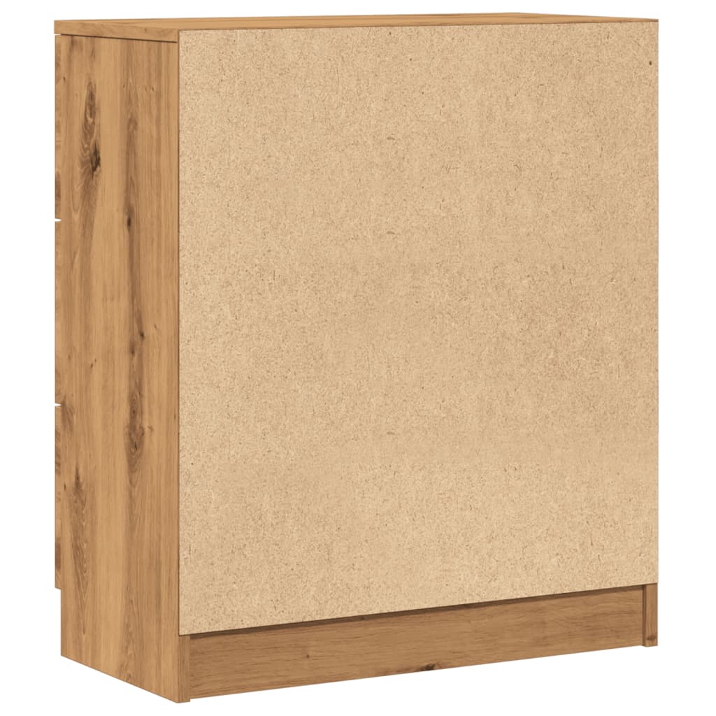 skænk 60x30x70 cm konstrueret træ kunsteg