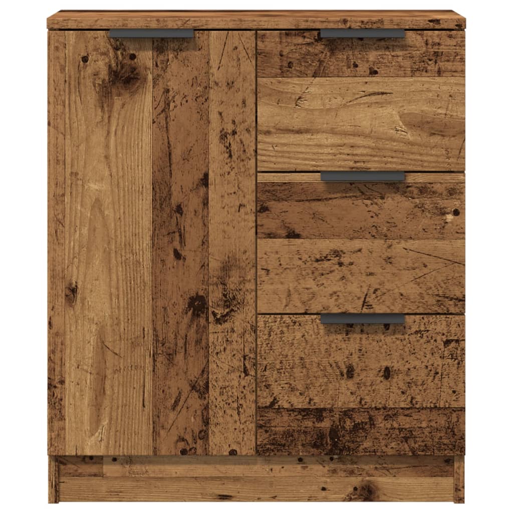 skænk 60x30x70 cm konstrueret træ antikt trælook