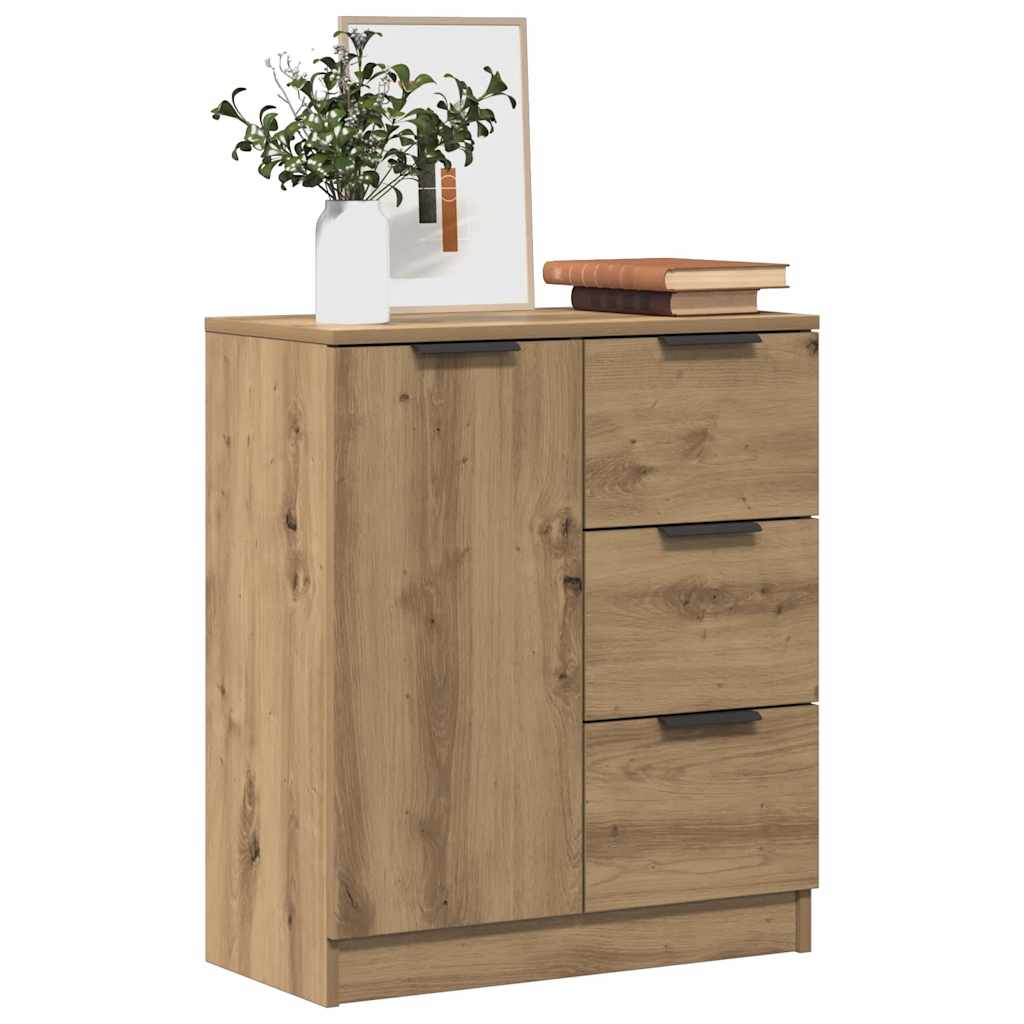 skænk 60x30x70 cm konstrueret træ kunsteg