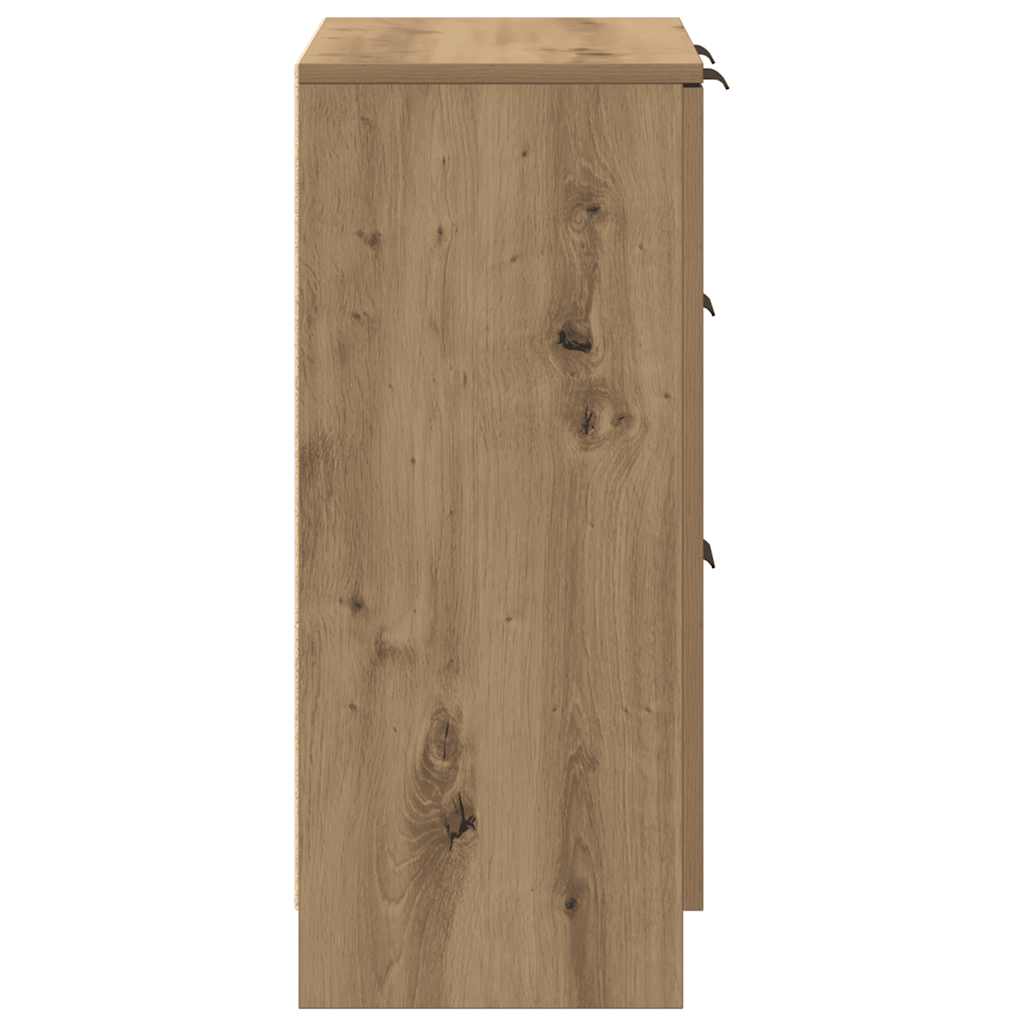 skænk 60x30x70 cm konstrueret træ kunsteg