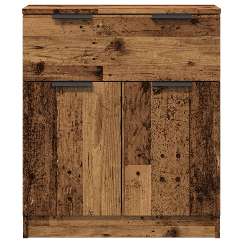 skænk 60x30x70 cm konstrueret træ antikt trælook
