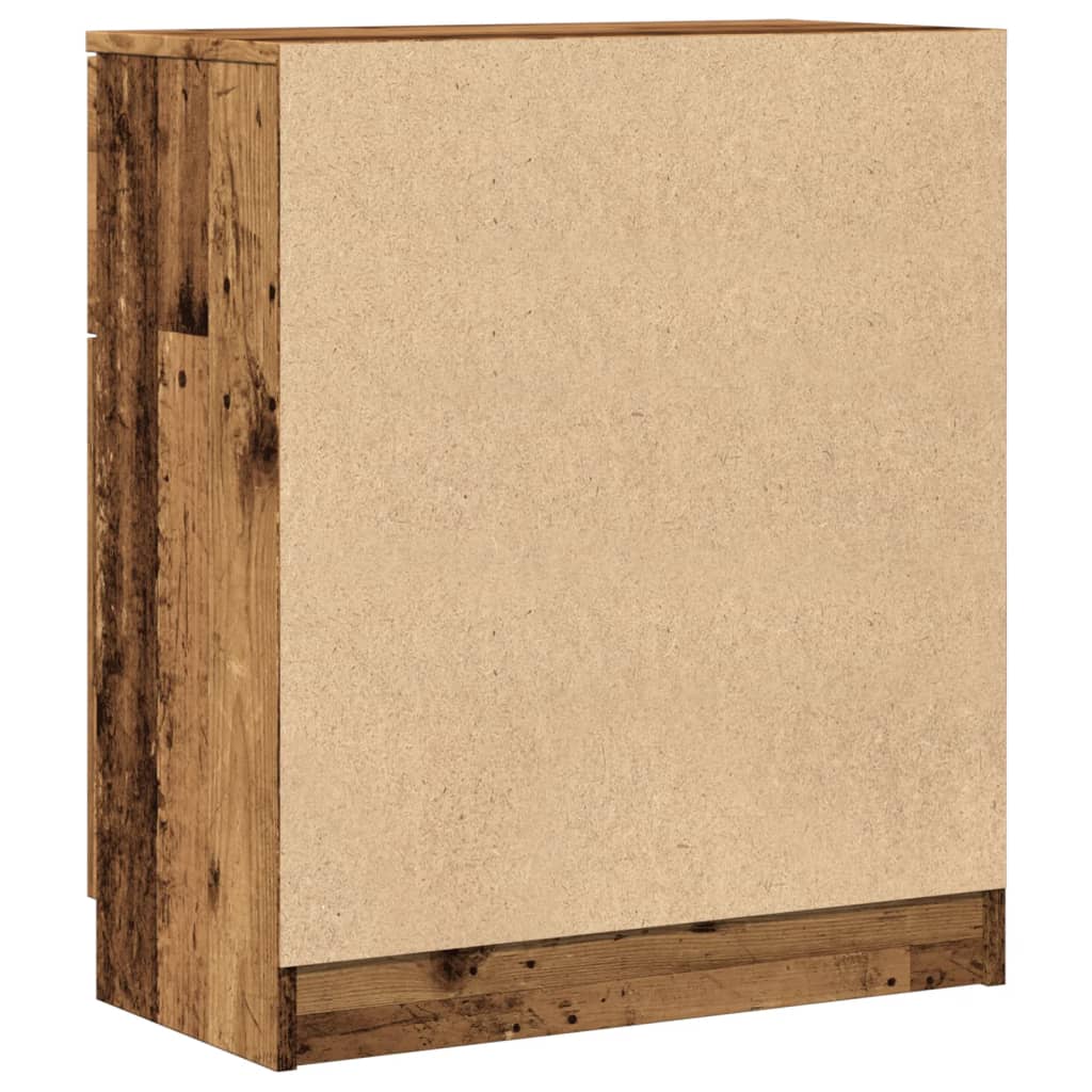 skænk 60x30x70 cm konstrueret træ antikt trælook