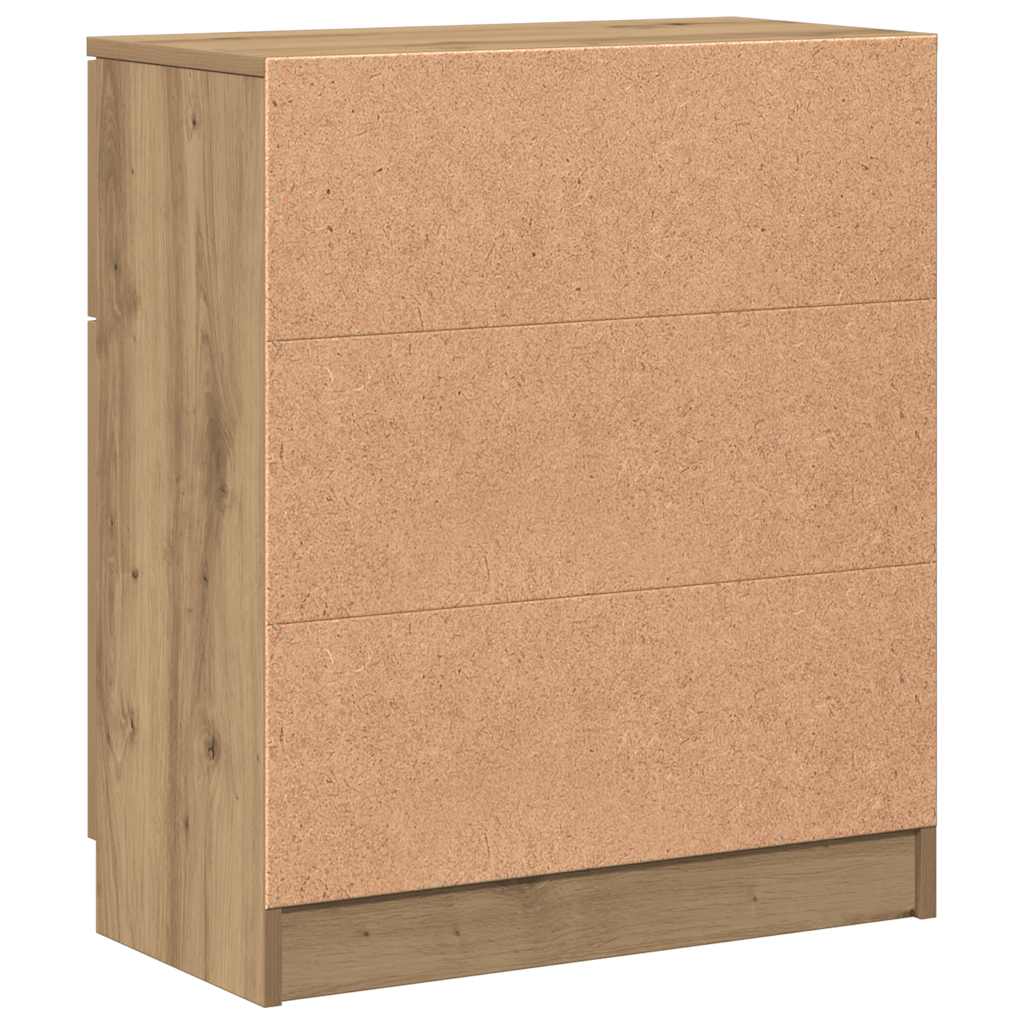 skænk 60x30x70 cm konstrueret træ kunsteg