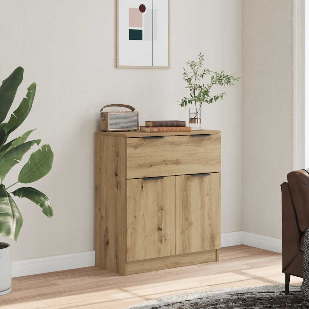 skænk 60x30x70 cm konstrueret træ kunsteg