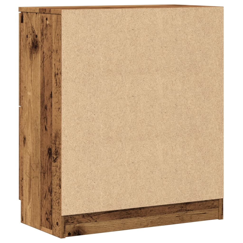 skænk 60x30x70 cm konstrueret træ antikt trælook