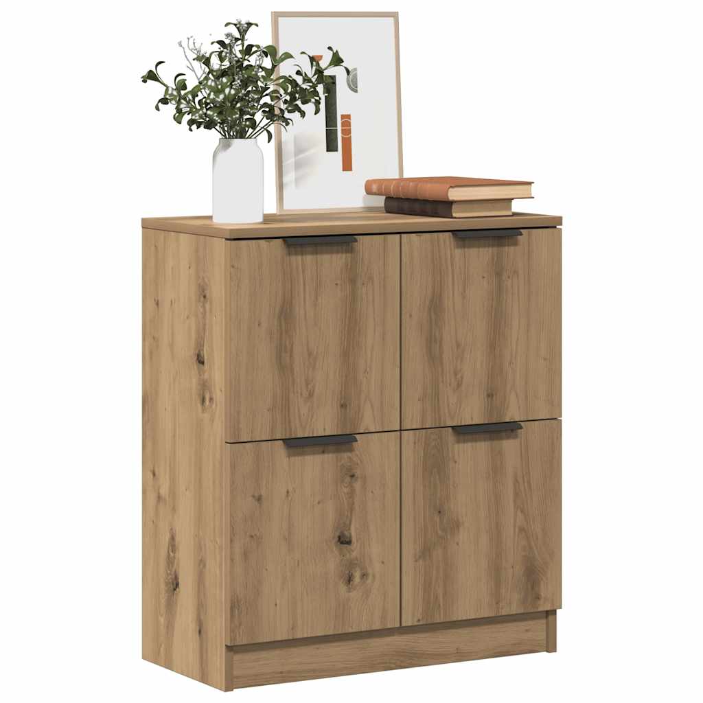 skænk 60x30x70 cm konstrueret træ kunsteg