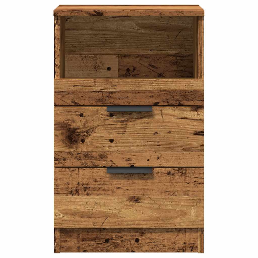 Bedside Cabinet Gammelt træ Medium Engineered wood