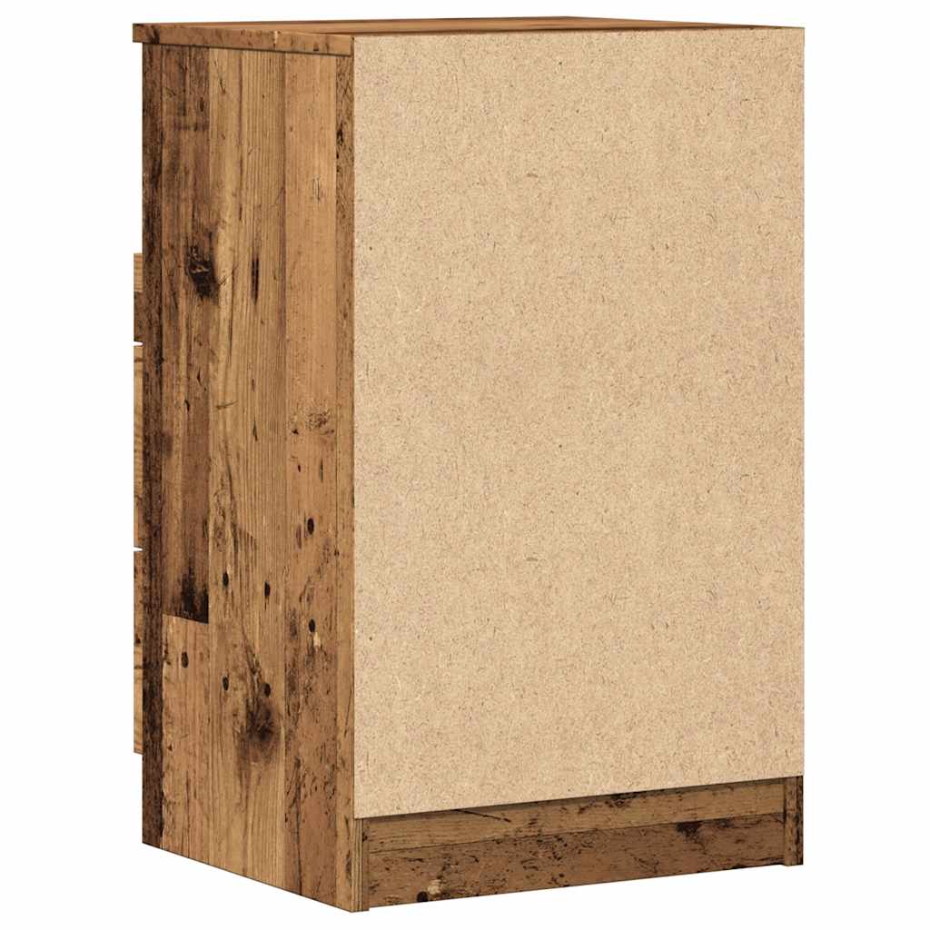 Bedside Cabinet 2 stk. Gammelt træ Small Engineered wood