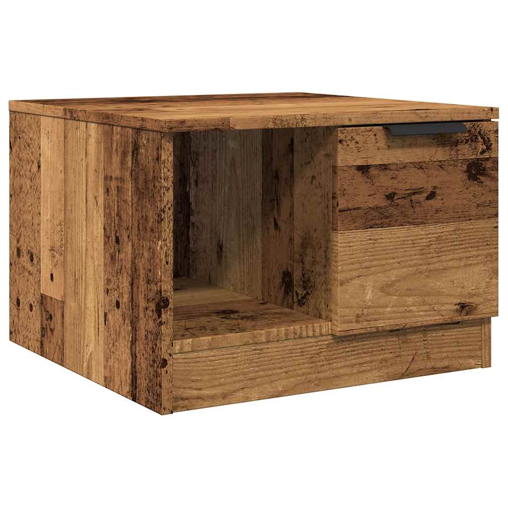 sofabord 50x50x36 cm konstrueret træ antikt træ