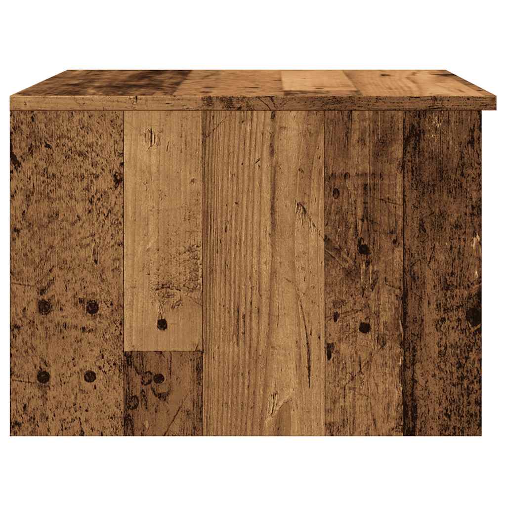 sofabord 50x50x36 cm konstrueret træ antikt træ